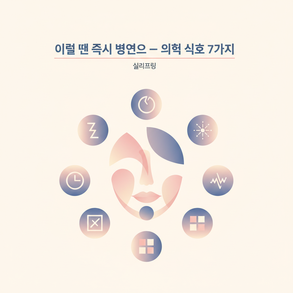실리프팅 — 이럴 땐 즉시 병원으로 — 위험 신호 7가지