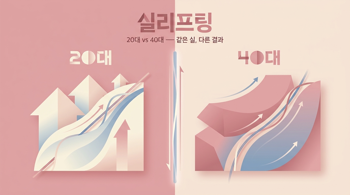실리프팅 — 20대 vs 40대 — 같은 실, 다른 결과